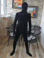 Costumes Zentai Noir Costumes Déguisements Halloween Combinaisons De Corps En Velours Noir