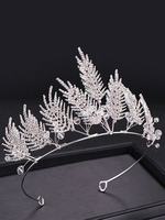 Couronne diadème de mariage Royal Headpieces Princess Silver Brunch Strass Accessoires de cheveux de mariée