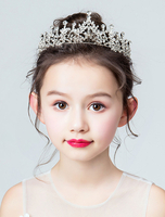 Couronne fille de fleur argent accessoire de cheveux