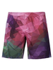 Court homme en polyester rose impression à taille naturelle