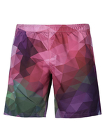 Court homme en polyester rose impression à taille naturelle