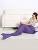 Couverture en laine Couverture longue en forme de poisson en polyester violet
