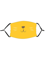 Couvrant le visage de dessin animé de chat
