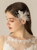 Couvre-chef Headpiece mariage Accessoires plumes en métal de mariée Accessoires cheveux