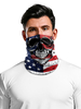 Couvre-visage Bandana sans couture 4 juillet drapeau américain impression moto masque de tube extérieur Déguisements Halloween
