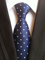 Cravate en polyester à pois