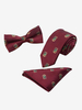 Cravate Ensemble Bordeaux Imprimé Homme Carré De Poche Bouton Accessoire Costume Chic