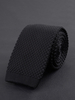 Cravate tricotée chic pour homme en polyester moderne