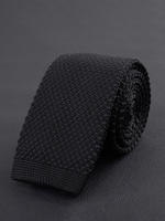 Cravate tricotée chic pour homme en polyester moderne