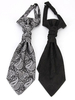 Cravate Vintage Noire Aristocrate Costumes Rétro Pour Homme Déguisements Halloween