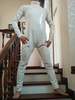 Crème Blanc Combinaison PVC brillant Halloween