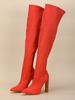 Cuissarde à Talons Hauts Femme avec Bout Pointu Unicolore