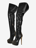 Cuissardes Bottes Sexy À Talons Hauts À Plateforme Rivet Chaussures Femme
