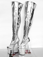 Cuissardes Femme à Talons Hauts Sexy avec Plateforme Unicolore