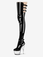 Cuissardes Femme à Talons Hauts Sexy avec Plateforme Unicolore Sexy
