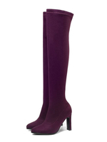 Cuissardes Femme En Bordereau Bottes Haut Talon D