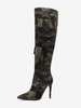 Cuissardes Femmes Déco Métalliques Chaussures Camouflage Talon Aiguille