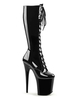 Cuissardes sexy femme talon haut plateforme à lanière