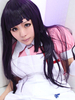 Danganronpa2 Tsumiki Mikan Déguisements Halloween Cosplay perruque Déguisements Halloween