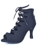 Danse chaussures lacets Ballroom Shoes de Peep Toe Strappy Zippés