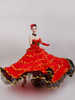 Danse du taureau espagnol Costume de danse Paso Doble Gypsy Red Flamenco Ballroom Déguisements Halloween