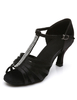 Danse latine bronze sandales strass couper sangles Satin talons
