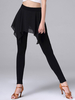 Danse latine Costume Jupe Pantalon Femmes Noir Formation Danse Vêtements Déguisements Halloween