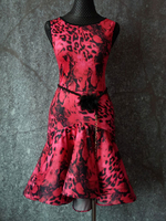 Danse latine robes femme corail robe d