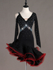 Danse latine robes robes femmes perles costume de danse Déguisements Halloween