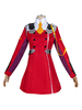Darling In The Franxx 02 Ensemble de Costume Cosplay Ensemble de Costume Uniforme en Polyester