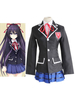 Date Un Live Tokisaki Kurumi Déguisements Halloween Cosplay Costume Fille Décole Uniforme