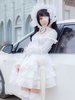 Date Un Tokisaki Kurumi Live Costume Cosplay Déguisements Halloween Robe Blanche Une Pièce Lolita Gothique