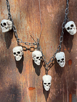 Décoration dHalloween Squelette Chaîne Guirlande Crâne Décor