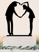 Décoration de Gâteau de mariage de fiançailles classique & traditionnel non-personnalisée