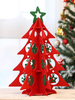 Décorations darbre de Noël vertes Accessoires de vacances Costumes