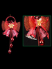 Décorations dHalloween Bowknot en fibre de polyester rouge