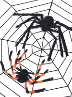 Décorations dHalloween Fibre de polyester de couleur fendue Accessoires daraignée dHalloween
