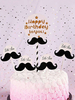 Décorations de fête danniversaire de moustache de Cake Toppers Déguisements Halloween