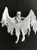 Décorations effrayantes dHalloween Décorations murales en fibre de polyester crâne blanc