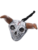 Décorations effrayantes dHalloween pour les décorations de vacances de chapeaux de diable en fibre de polyester gris clair pour adultes