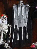 Décorations murales dHalloween Décorations murales de squelette humain en fibre de polyester blanc