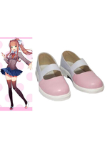 DDLC Monika Déguisements Halloween Cosplay Chaussures Doki Doki Literature Club Cosplay Chaussures