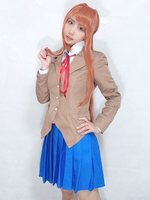 DDLC Monika Déguisements Halloween Cosplay Costume 2021 Doki Doki Literature Cosplay Costume de Club