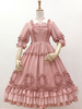Demi-manches Lolita One Piece Robes Lolita Sweet OP Robe Croix avant Déguisements Halloween