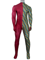 Demon Slayer Kimetsu No Yaiba Cosplay Zentai Jacquard Print Tomioka Giyuu Costume Combinaison Déguisements Halloween