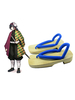 Demon Slayer: Kimetsu No Yaiba Giyu Tomioka Sabots Et Chaussettes Anime Cosplay Accessoires Déguisements Halloween