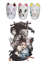 Demon Slayer Kimetsu No Yaiba Kamado Tanjirou Sabito Makomo Mask Anime Cosplay Accessores Déguisements Halloween