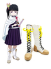 Demon Slayer: Kimetsu No Yaiba Kanao Tsuyuri Bottes blanches Anime Cosplay Chaussures Déguisements Halloween