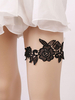 Dentelle mariage jarretière noir lingerie de mariée accessoires