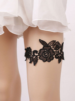 Dentelle mariage jarretière noir lingerie de mariée accessoires